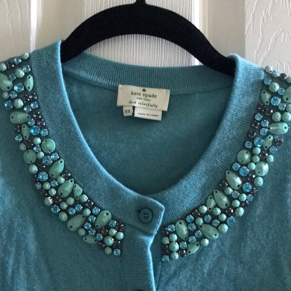 kate spade new york embellished cardigan